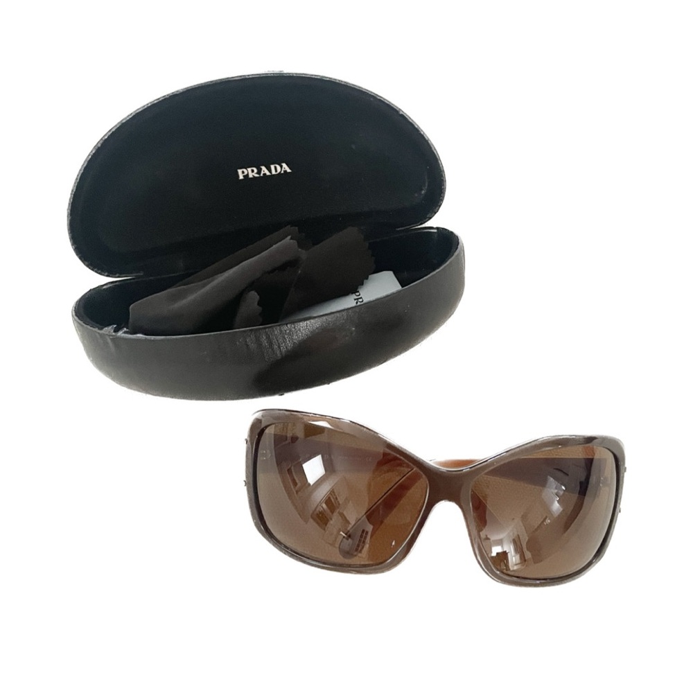 Prada Sunglasses in Brown/White